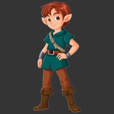 Elf character, original cartoon image