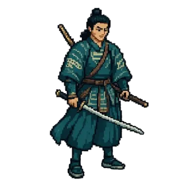 Warrior sword slash animation generated with AI