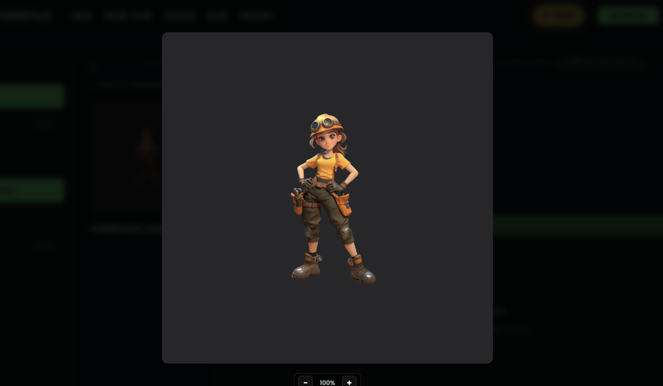 Same image output — character generated to closely match the uploaded reference