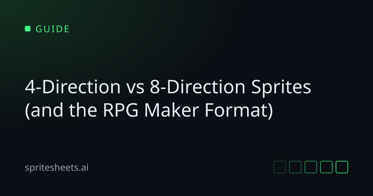 4-Direction vs 8-Direction Sprites (and the RPG Maker Format ...